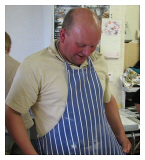 Geoffrey Looking Boannie In His Pinnie