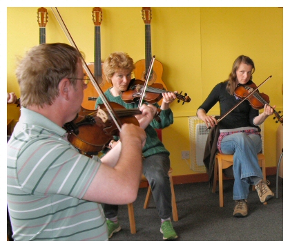 Keen Fiddlers Being Put Through Their Paces